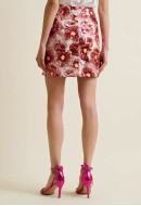 Φούστα mini, floral με παγιέτες Φούστα mini, floral με παγιέτες