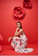Φόρεμα maxi, floral σε σατέν Φόρεμα maxi, floral σε σατέν