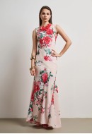 Φόρεμα maxi, floral σε σατέν Φόρεμα maxi, floral σε σατέν