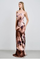 Φόρεμα maxi floral με λεπτή τιράντα Φόρεμα maxi floral με λεπτή τιράντα