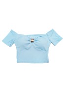 Crop top με πεσμένους ώμους 