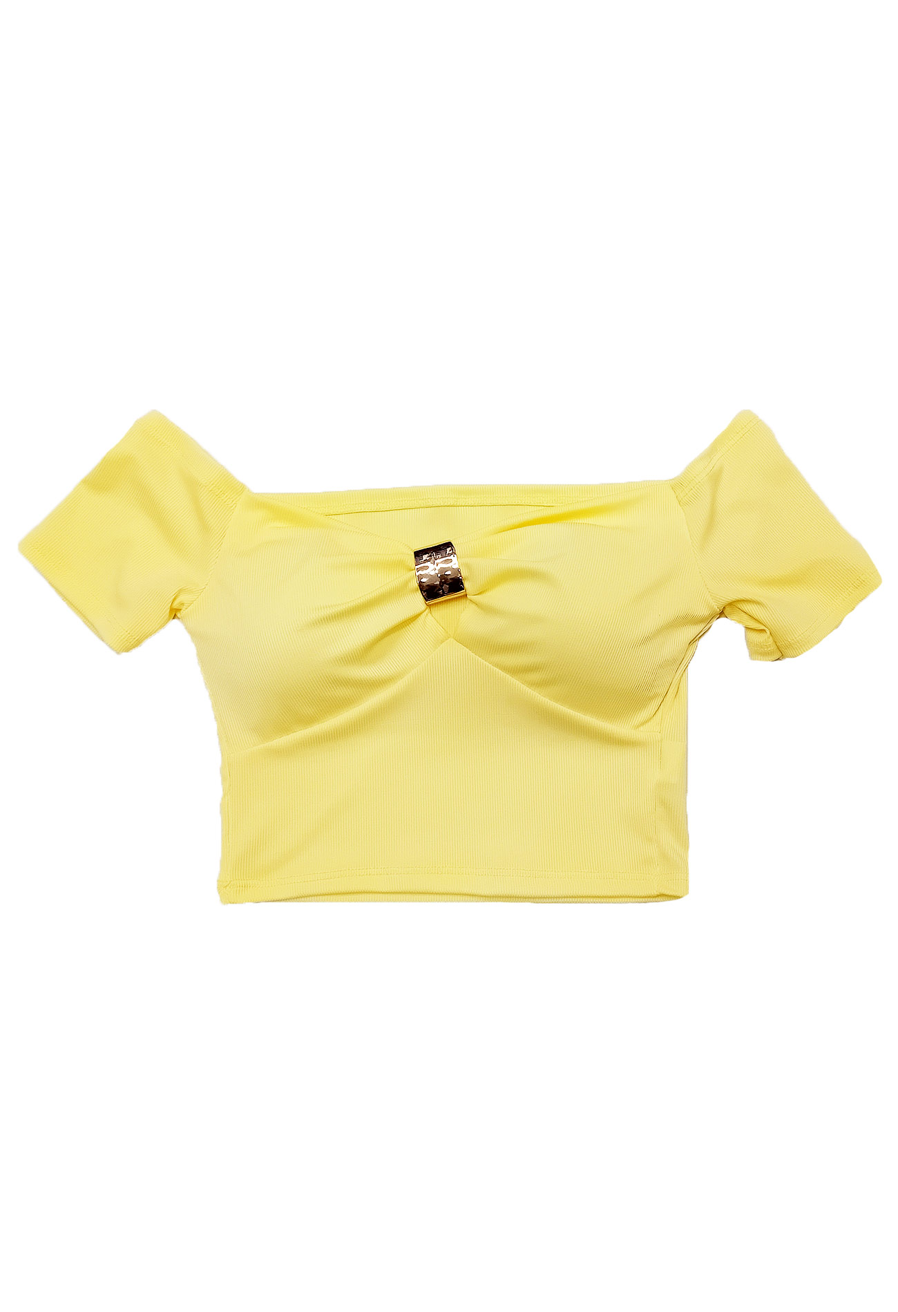 Crop top με πεσμένους ώμους 