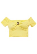 Crop top με πεσμένους ώμους 