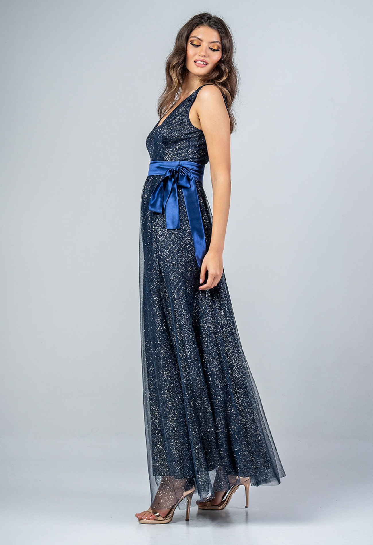 Φόρεμα maxi, τούλινο με glitter Φόρεμα maxi, τούλινο με glitter