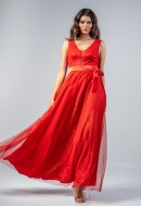 Φόρεμα maxi, τούλινο με glitter Φόρεμα maxi, τούλινο με glitter