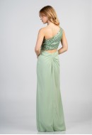 Φόρεμα maxi,με παγιέτα στο μπούστο και σχέδιο cut-out Φόρεμα maxi,με παγιέτα στο μπούστο και σχέδιο cut-out
