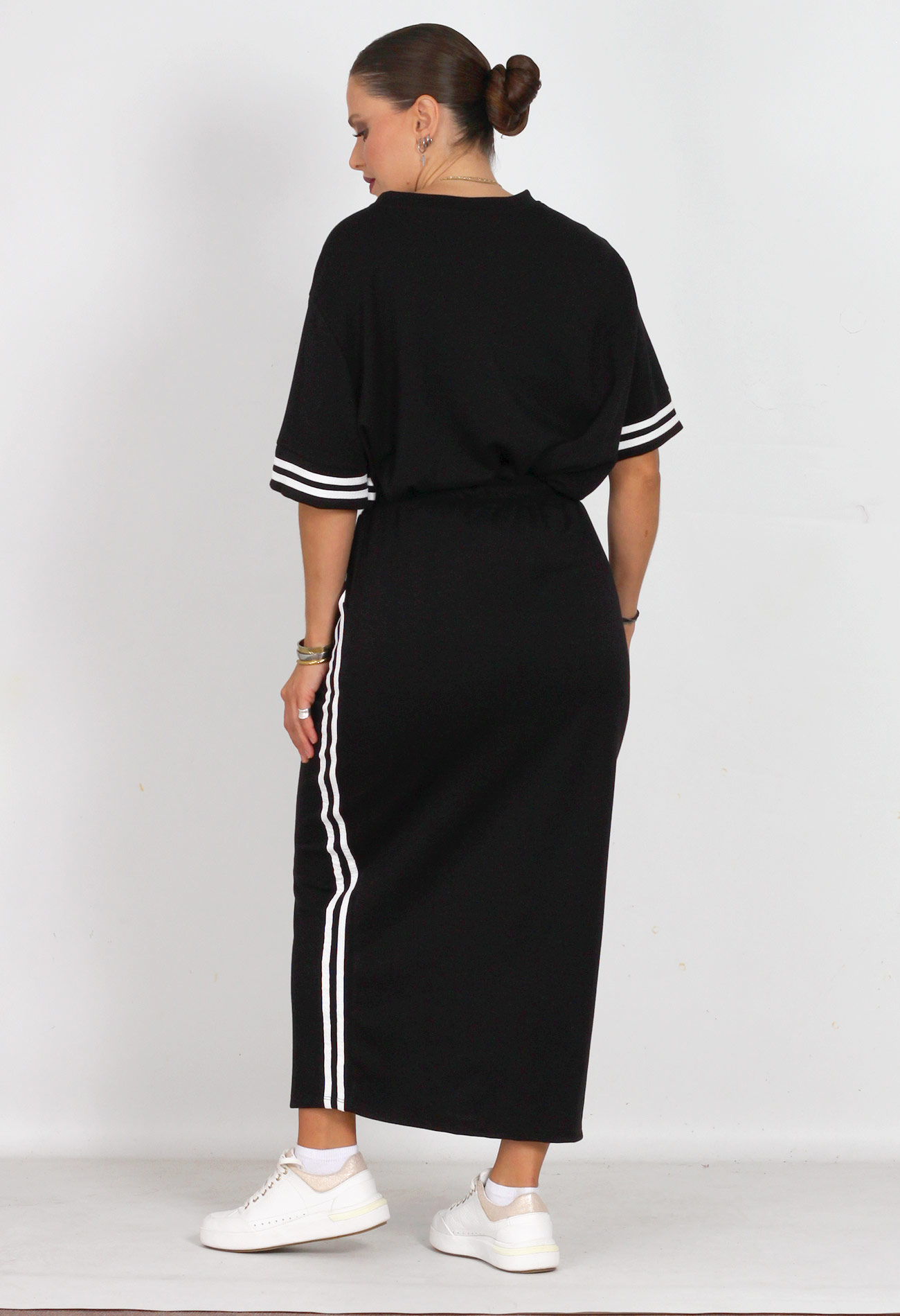 Σετ φούστα βαμβακερή με oversized t-shirt