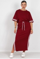 Σετ φούστα βαμβακερή με oversized t-shirt