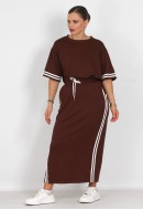 Σετ φούστα βαμβακερή με oversized t-shirt