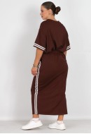 Σετ φούστα βαμβακερή με oversized t-shirt