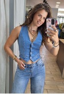 Γιλέκο jean  Γιλέκο jean