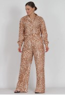 Σετ πουκαμίσα με παντελόνι με animal print